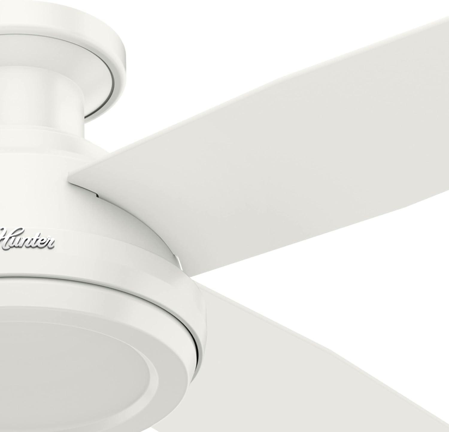 52" Dempsey 4-Blade Flush Mount Ceiling Fan with Remote Control