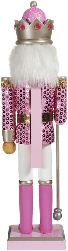 Kurt Adler 15-Inch Pink Nutcracker