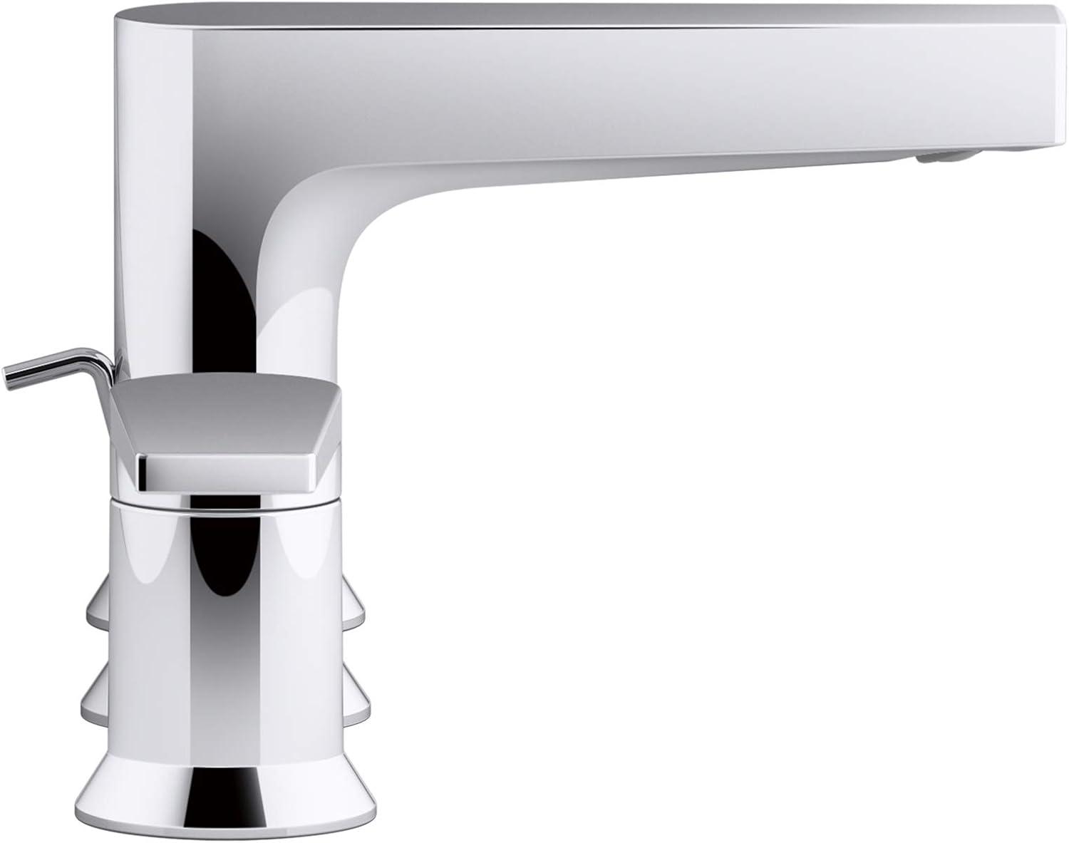 Taut Polished Chrome 2-Handle Low-Arc Bathroom Faucet