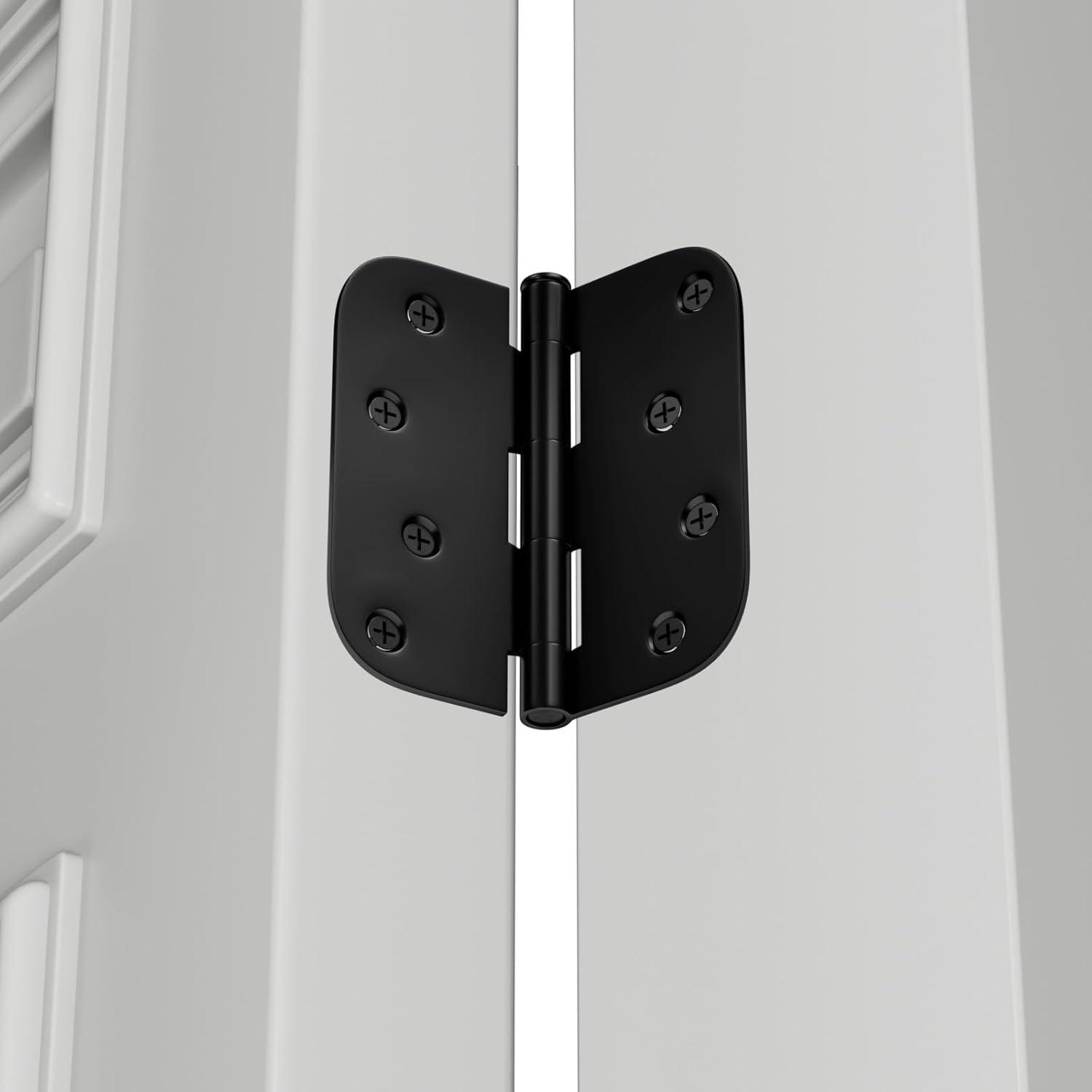 Design House Door Hinge 4-Inch, 5/8-inch Radius, 3-Pack (Set of 3)