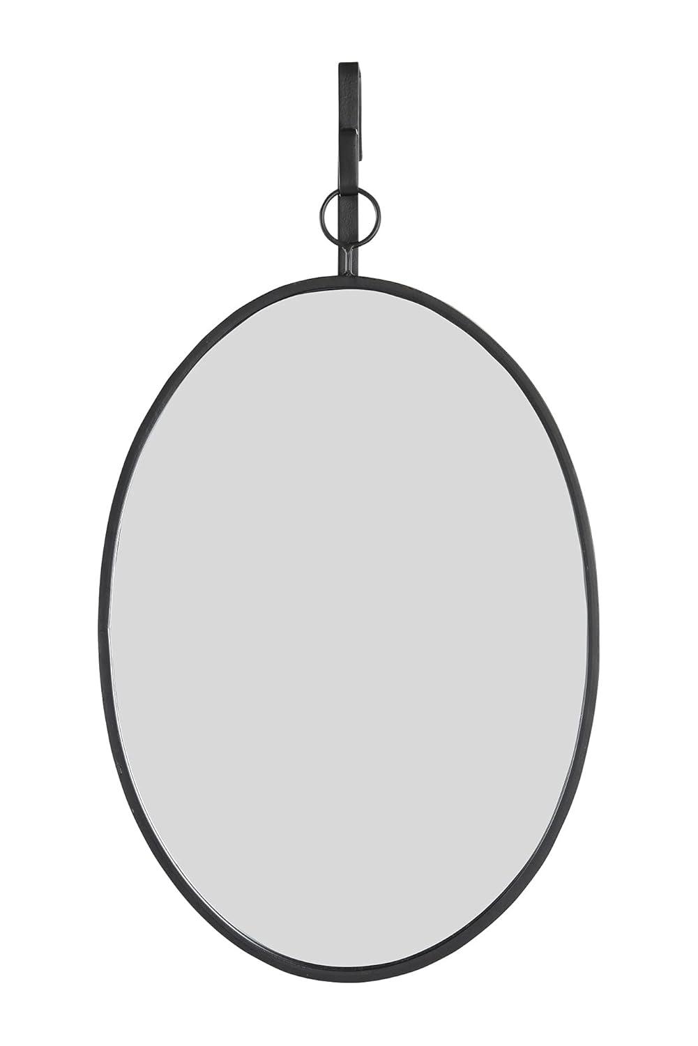 16 in. W x 26 in. H Framed Distressed Gold Decorative Mirror