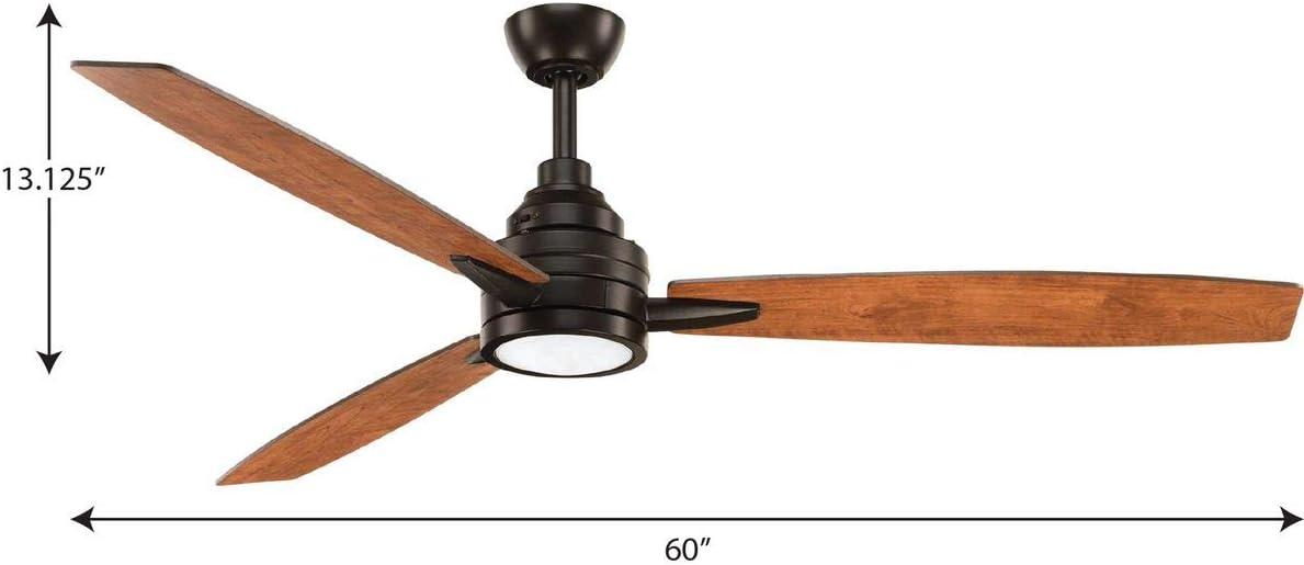 Gaze Collection 60" LED Three-Blade Ceiling Fan