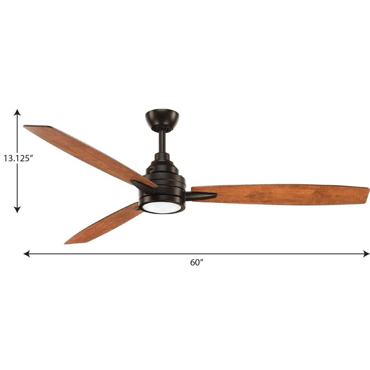 Gaze Collection 60" LED Three-Blade Ceiling Fan