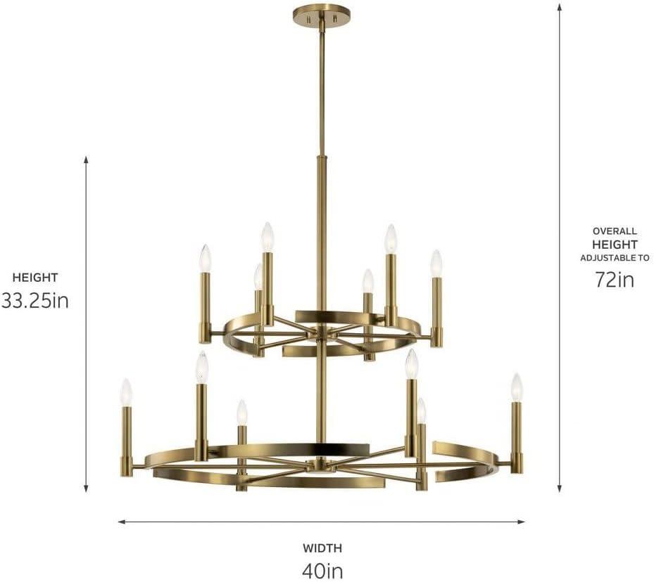 Kichler Lighting Tolani 2 - Light Chandelier ,  Polished Nickel