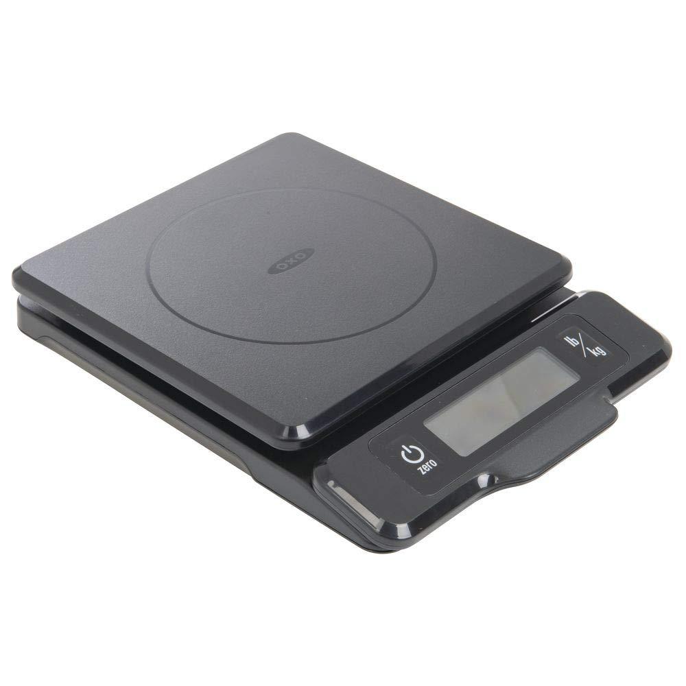 Black Digital 5-lb Food Scale with Pull-Out Display