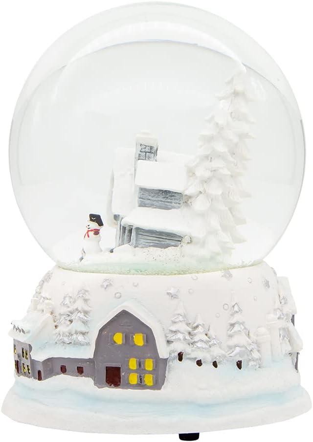 Kurt Adler 120MM Musical Snowy House Water Globe