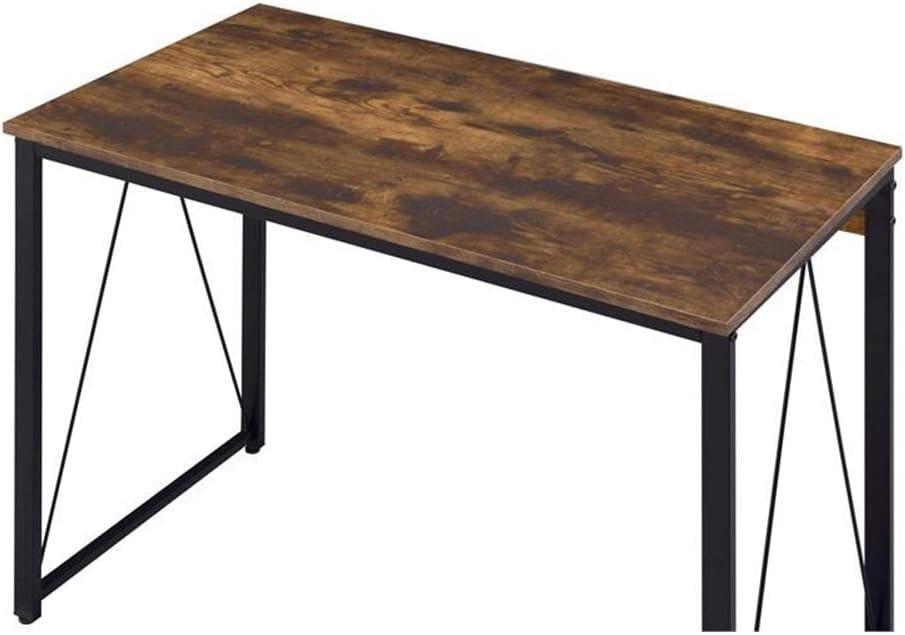 ACME Zaidin Writing Desk in Weathered Oak and Black