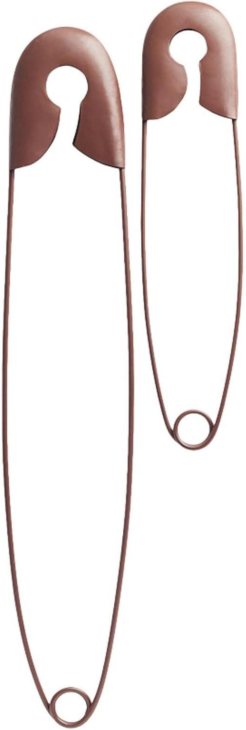 The Lakeside Collection Laundry Room Decor with Rustic Safety Pins Tip Jar and Humorous Sign - Safety Pin Wall Decor Set