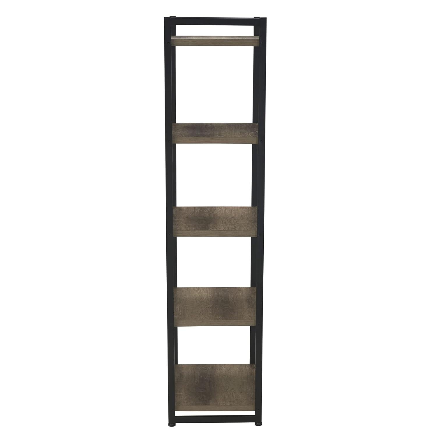 Household Essentials 59.1" Jamestown Narrow 5 Shelf Bookshelf Ashwood