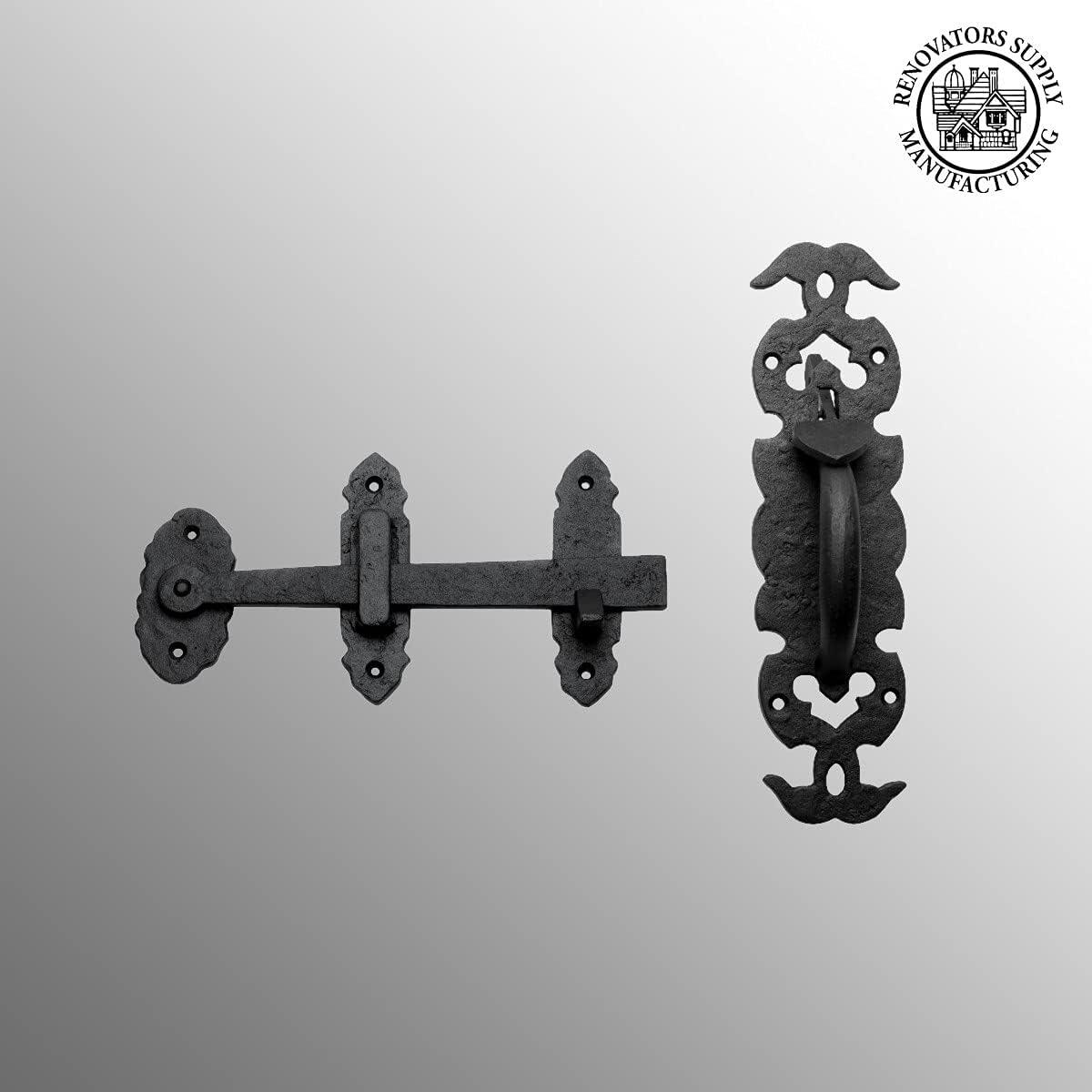 The Renovators Supply Inc. Fence Gate Thumb Latch Lock Rustic Antique Design Light Duty Renovators Supply