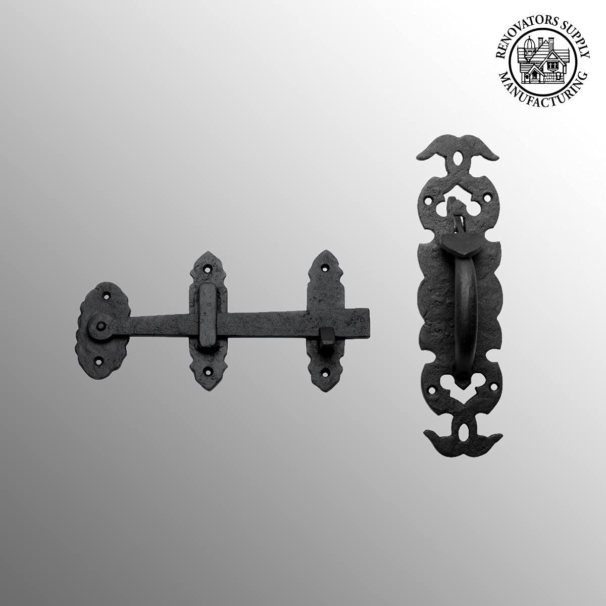 The Renovators Supply Inc. Fence Gate Thumb Latch Lock Rustic Antique Design Light Duty Renovators Supply