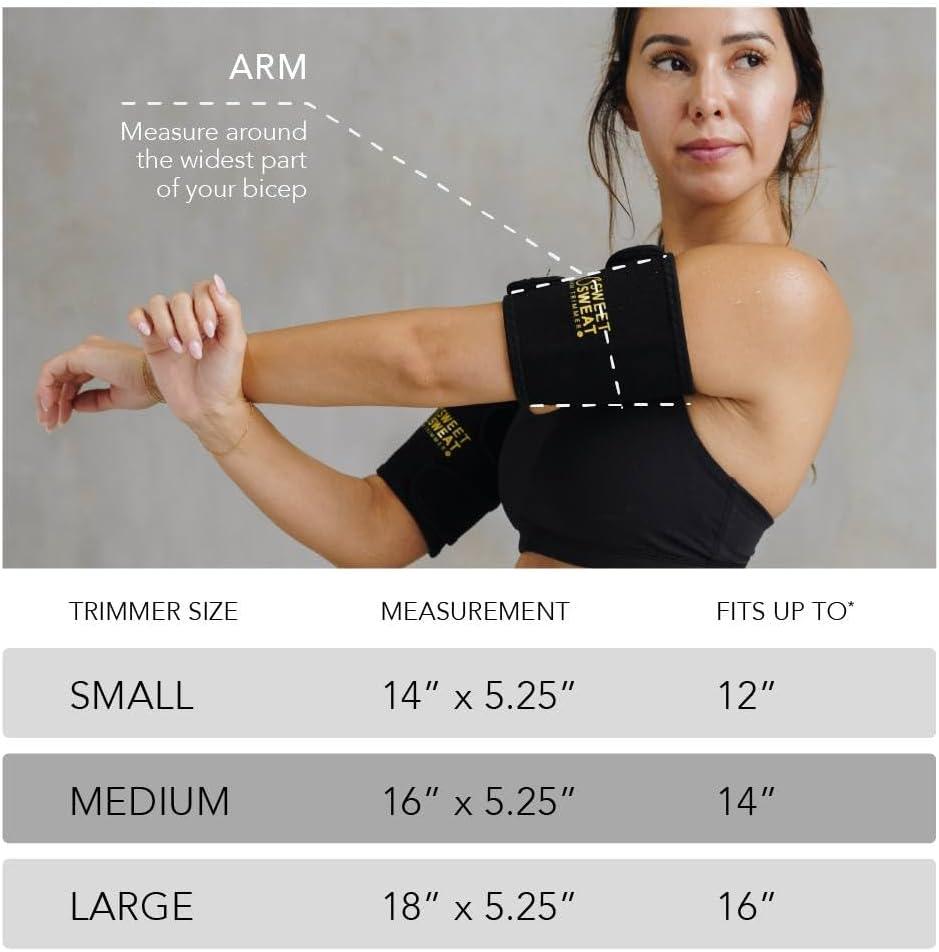 Sports Research Sweet Sweat Arm Trimmers - Medium - Yellow