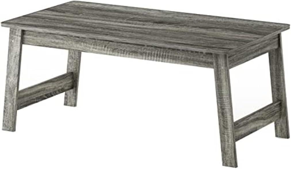 French Oak Grey Cottage Rectangular Wood Coffee Table