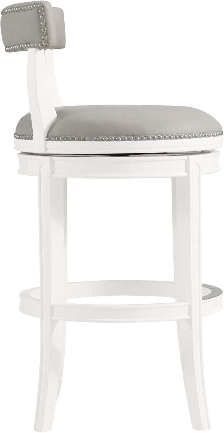 Hanover Solid Rubber Wood Swivel Counter And Bar Stool