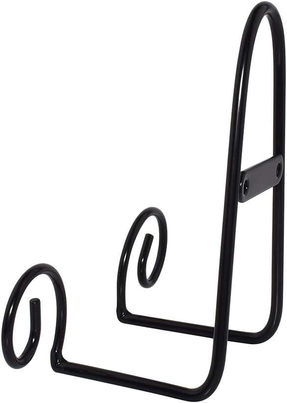 Mocoum 4 Pack Wall Mount Display Stands, Medium Easel Holder Plate Hanger, Vertical Stand Holders for Decorative Plates, Arts, Picture Frames (Circle, 6 Inch)