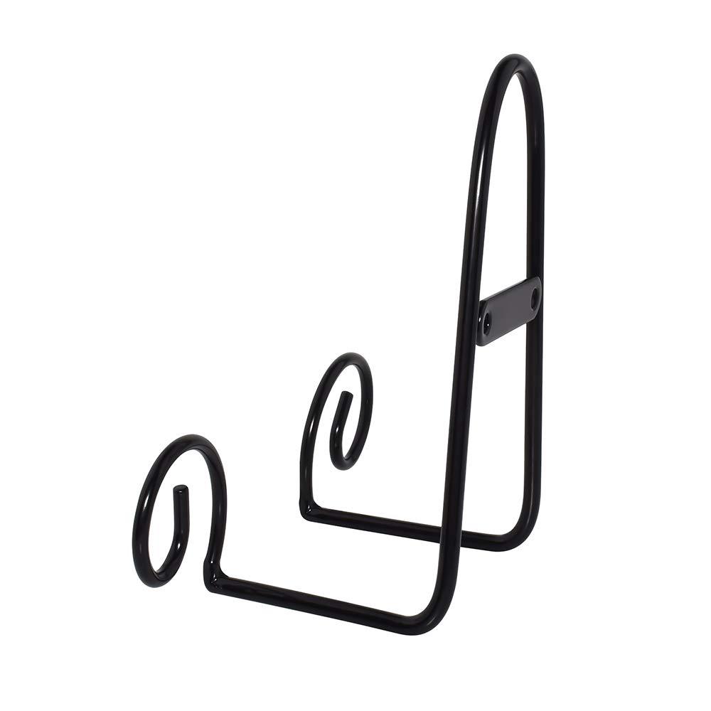 Mocoum 4 Pack Wall Mount Display Stands, Medium Easel Holder Plate Hanger, Vertical Stand Holders for Decorative Plates, Arts, Picture Frames (Circle, 6 Inch)