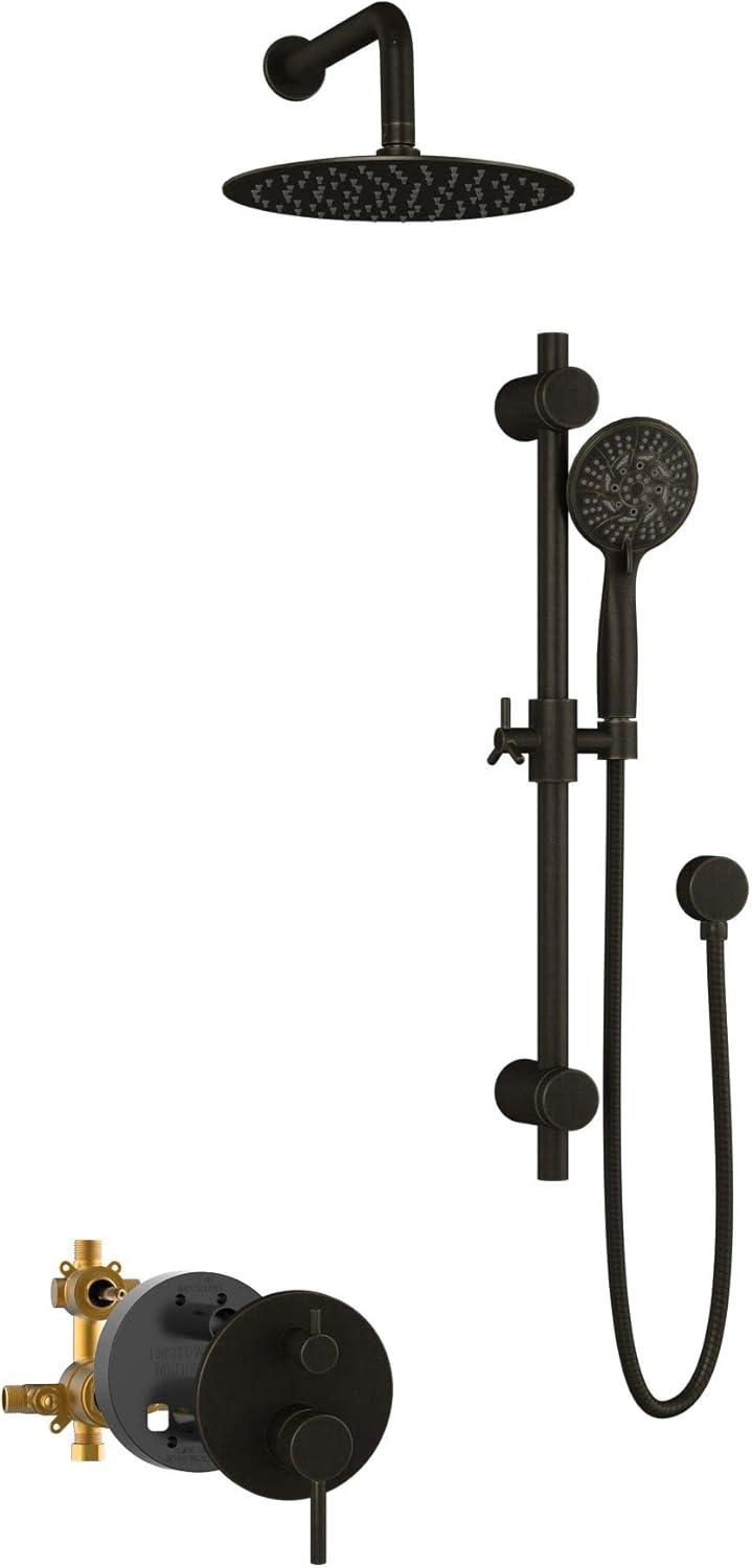 Oil-Rubbed Bronze Adjustable Multi-Head Shower System