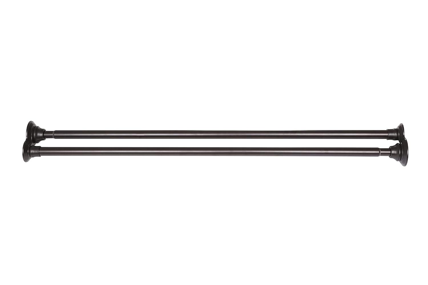 Utopia Alley 72'' Straight Tension Shower Curtain Rod & Hook Set