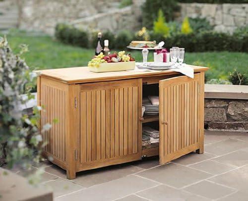 WholesaleTeak Outdoor Patio Grade-A Teak Wood Chest Storage Cabinet #WMSTCH