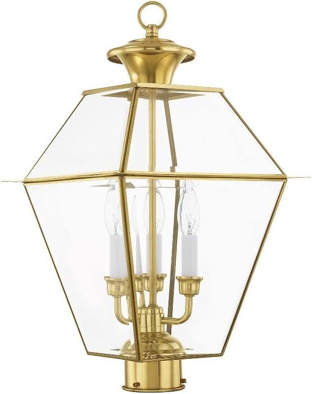 Livex Lighting Westover 3 - Light Post Light in  Charcoal