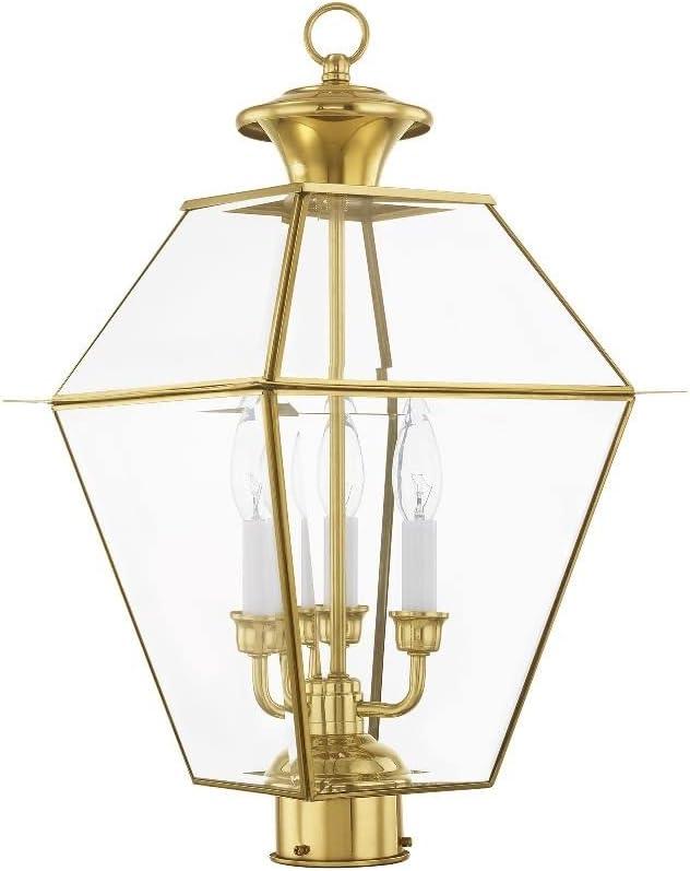 Livex Lighting Westover 3 Light Outdoor Post Lantern