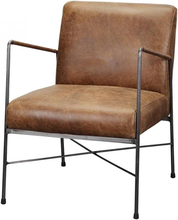 Ivie Leather Accent Chair