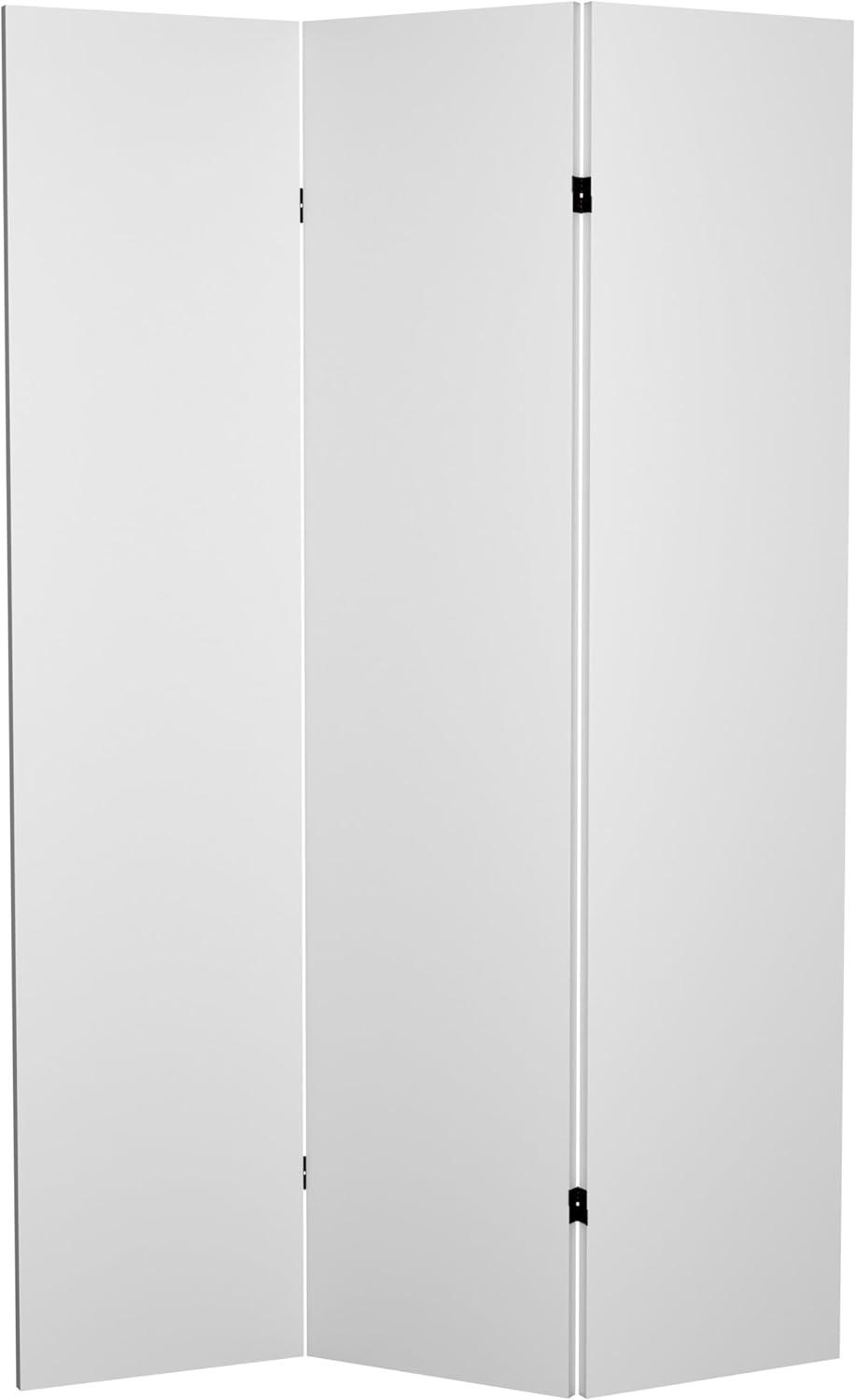 Oriental Furniture 6 ft. Tall Do It Yourself Canvas Room Divider - 3 Panel