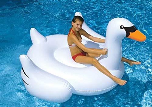 Swimline Swimming Pool Giant Rideable Inflatable Swan + Flamingo | 90621 + 90627