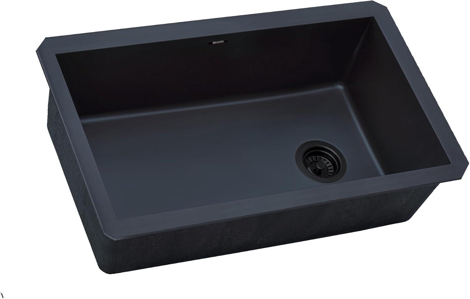 Ruvati 32 x 19 inch epiGranite Undermount Granite Composite Kitchen Sink