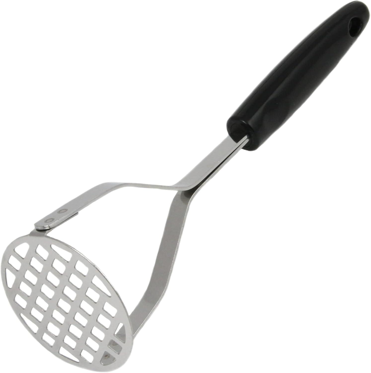 Stainless Steel Masher with Black Comfort-Grip Handle