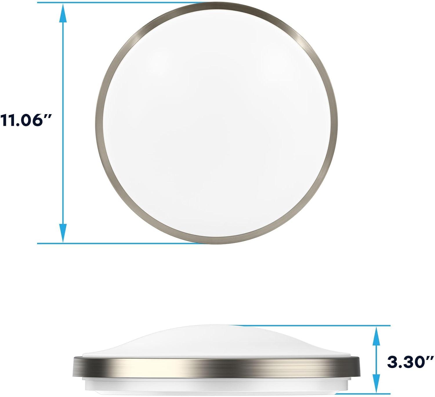 Luxrite Motion Sensor LED Flush Mount Ceiling Light, 11 Inch, 5CCT 2700K-5000K, 16W, 1200 Lumens, ETL