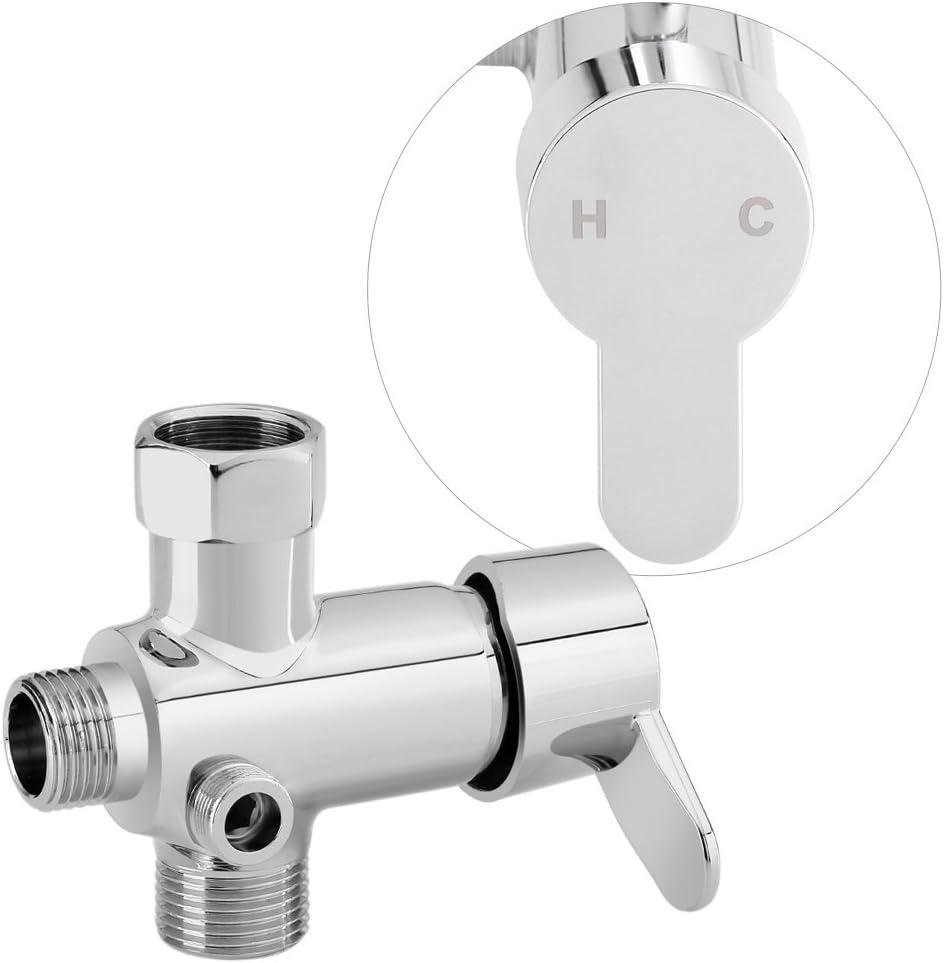 Water Bidet Spray, Toilet Bidet Attachments Hot/Cold Water Diverter Valve T Shape Adapter Flexible Hose Kit (Bidet Kit)