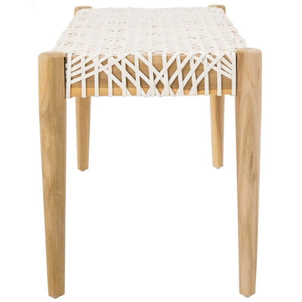 Kazbah 47" Genuine Leather Bench