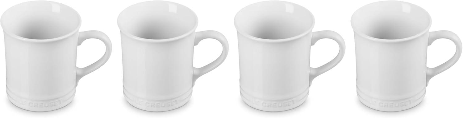 Le Creuset ® 14-oz. White Mugs, Set of 4