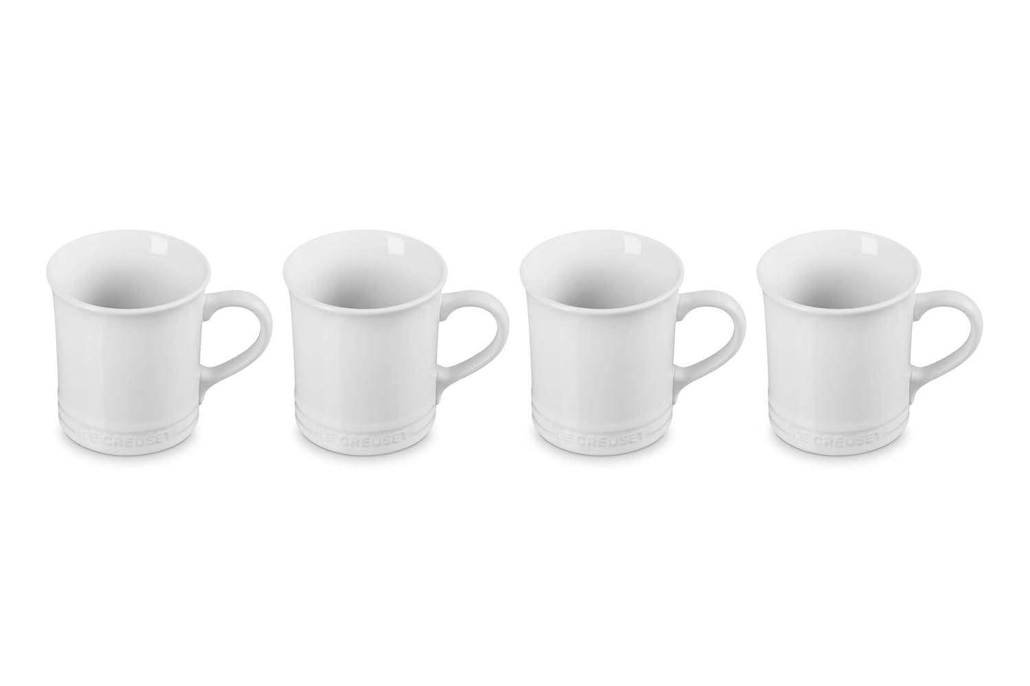 Le Creuset ® 14-oz. White Mugs, Set of 4