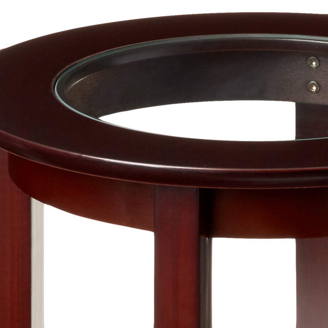 Home Craft Round Side/Accent Table, Espresso