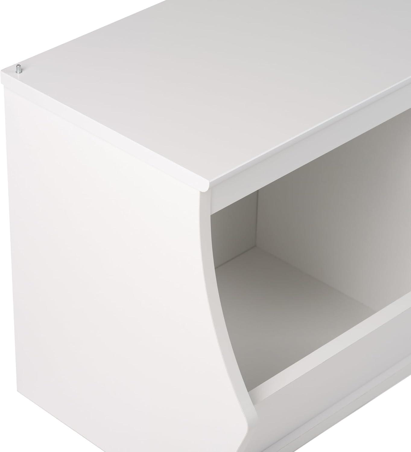 Fremont Entryway Storage Cubbie 3 Bin White - Prepac: Modular Shelving, Stackable Organizer, MDF Laminate Finish