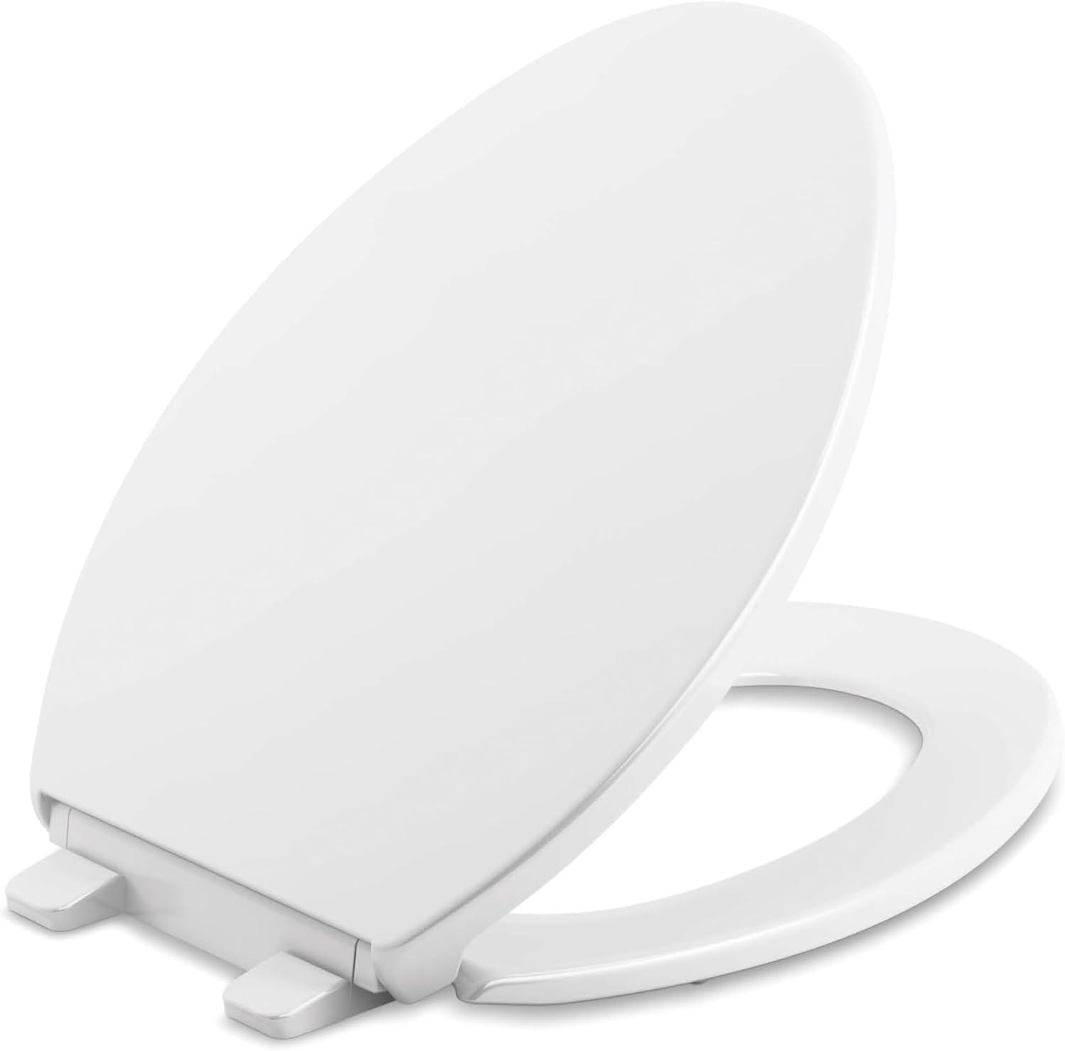 Kohler Brevia Quiet-Close Toilet Seat with Grip-Tight Bumpers and Quick-Attach Hardware