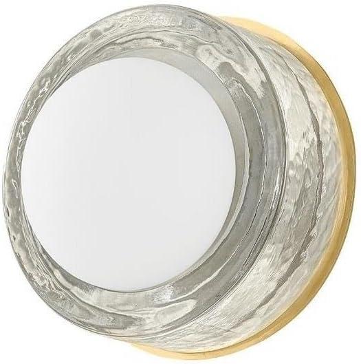 Ravi Round Sconce - Aged Brass