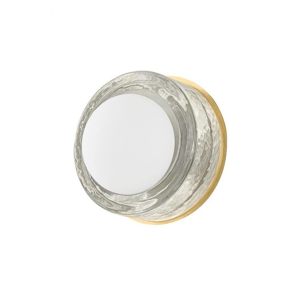 Ravi Round Sconce - Aged Brass