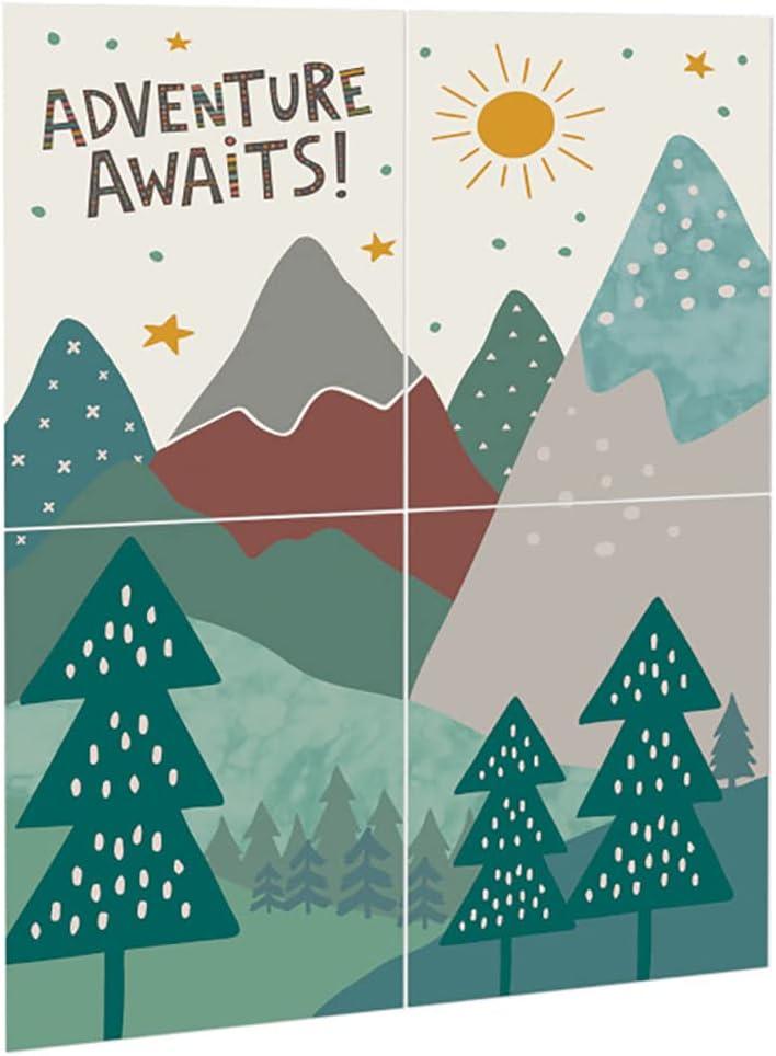 Adventure Awaits Multicolor Paper Wall Decoration Kit