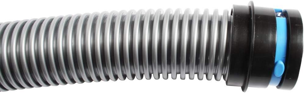 Cen-Tec Systems 94720 Quick Click 20 Ft. Hose for Home and Shop Vacuums with Expanded Multi-Brand Power Tool Adapter Set for Dust Collection, Silver