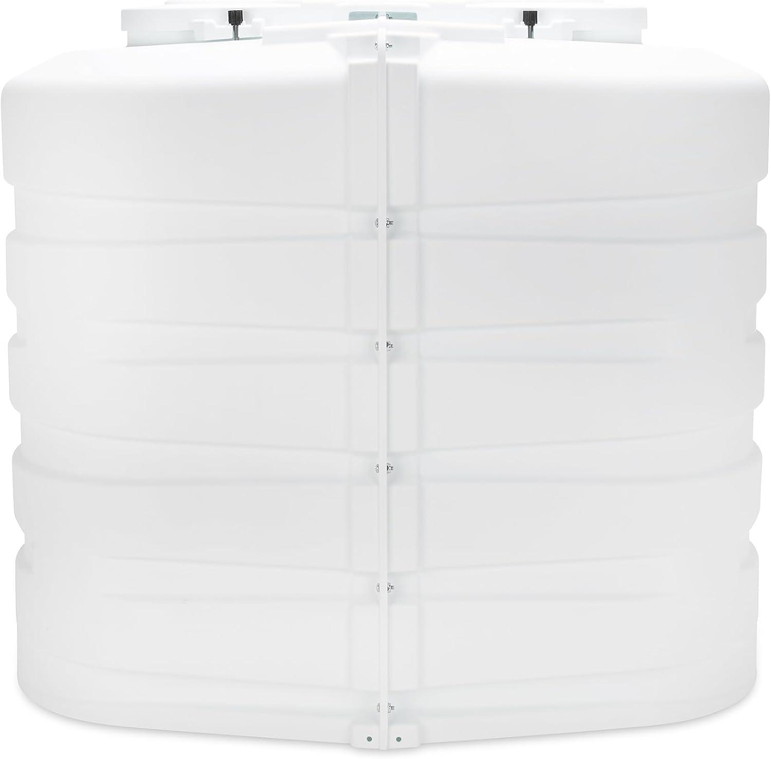 Camco Camper/RV Propane Tank Cover | Features Hinged Top Panel & Custom Molded Design | Fits (2) 30lb Tanks | Protects Propane Tanks during Travel, Camping, RV Storage and Organization | White (50515)