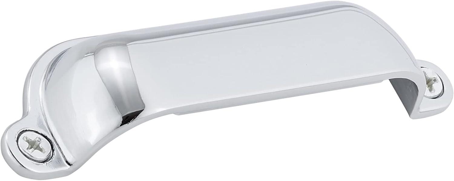 Montrose Collection 3-9/16 in. (90 mm) Classic Chrome Cabinet Cup Pull