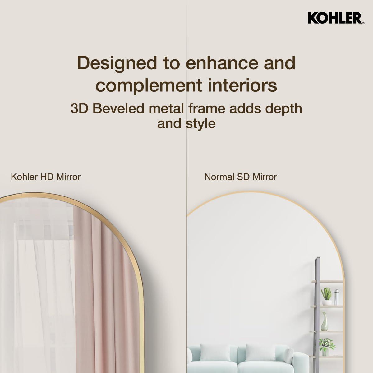 Essential Capsule Wall Mirror, Bathroom/Vanity Mirror with Frame