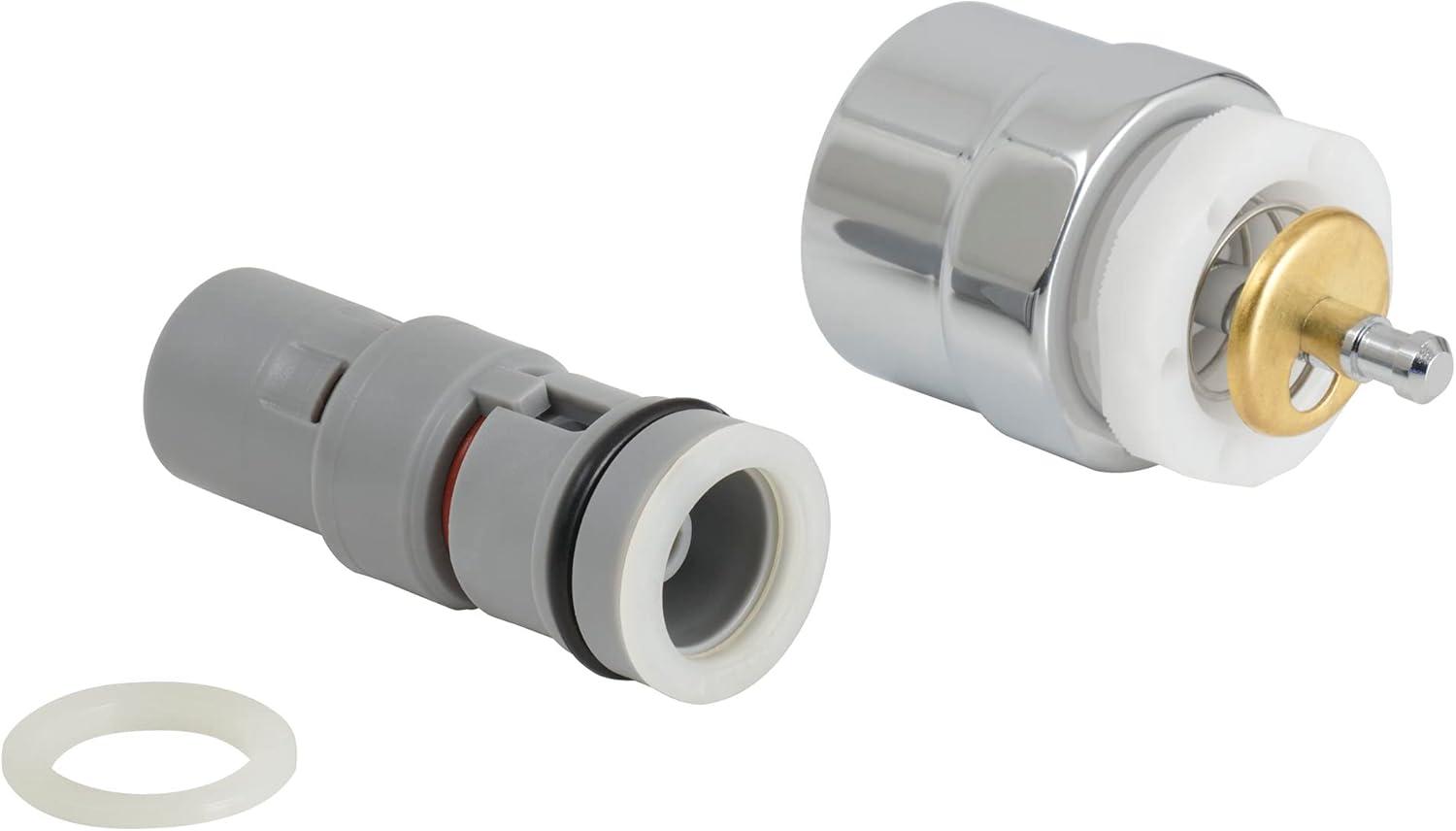 Chrome and Gray 1-3/4 Inch Valve Repair Kit