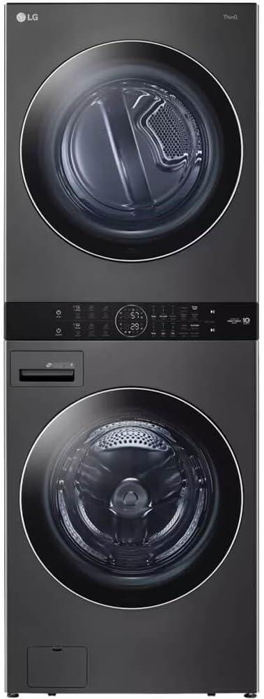 LG Single Unit Front Load WashTower with Center Control 4.5 cu. ft. Washer and 7.4 cu. ft. Gas Dryer
