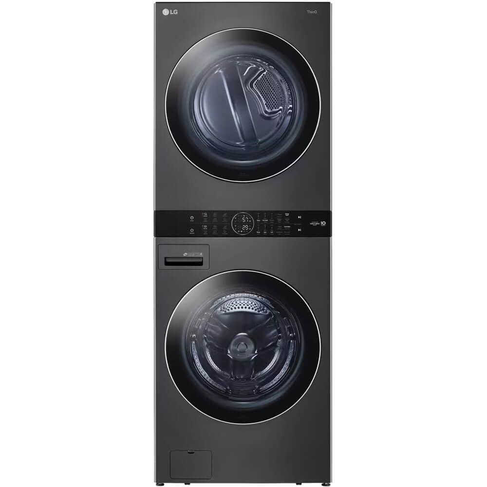 LG Single Unit Front Load WashTower with Center Control 4.5 cu. ft. Washer and 7.4 cu. ft. Gas Dryer