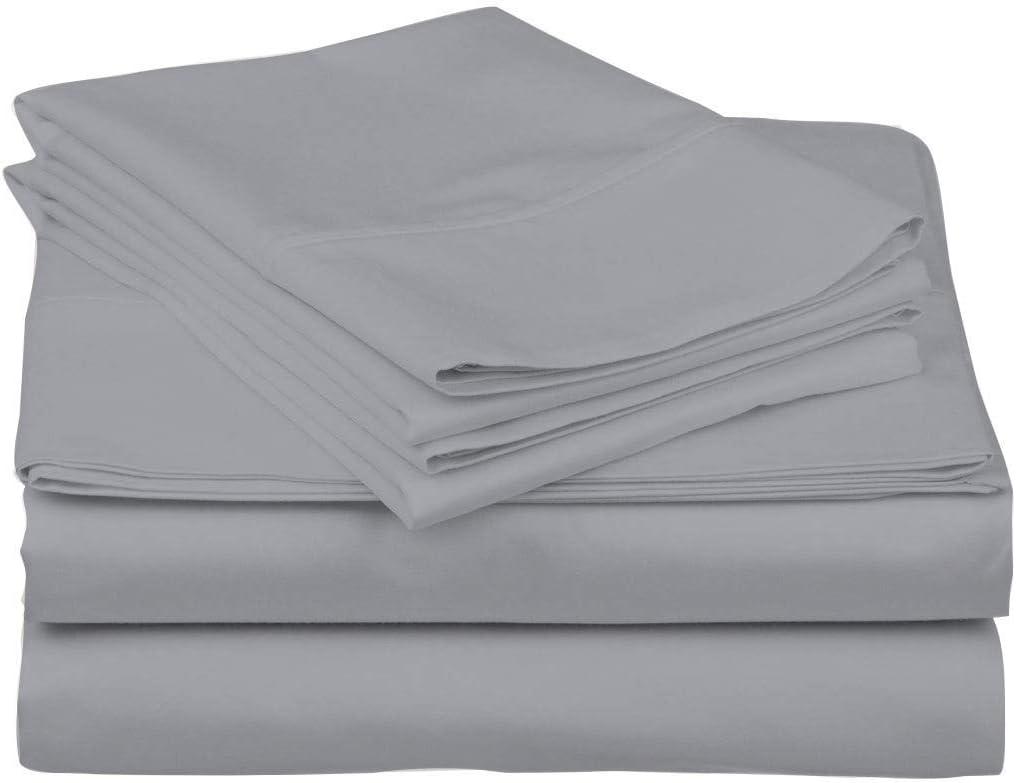 Tribeca Living 600 Thread Count 100% Cotton Sateen Sheet Set