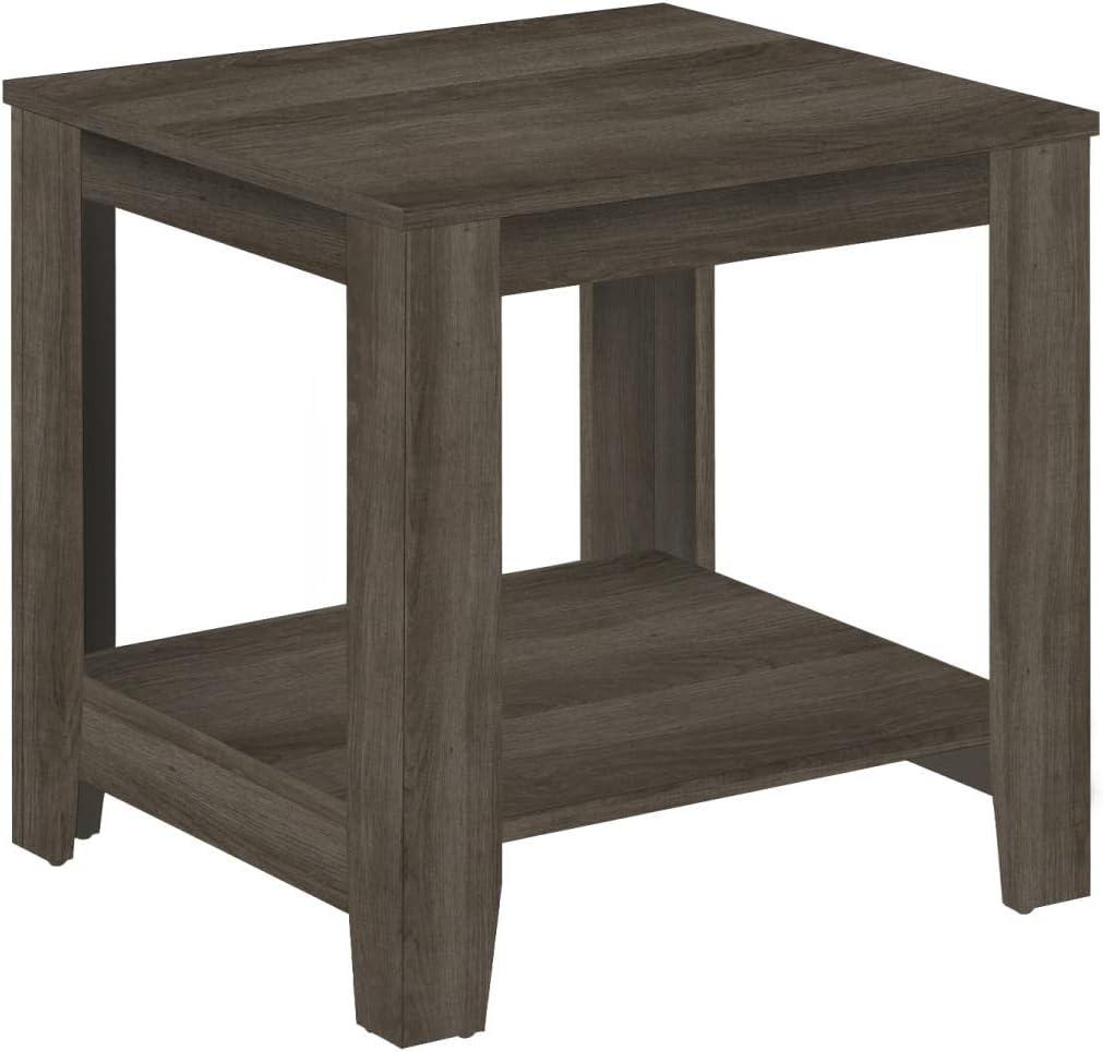 Monarch Specialties Table Set 3Pcs Set Coffee End Side Accent Living Room Laminate Brown Transitional